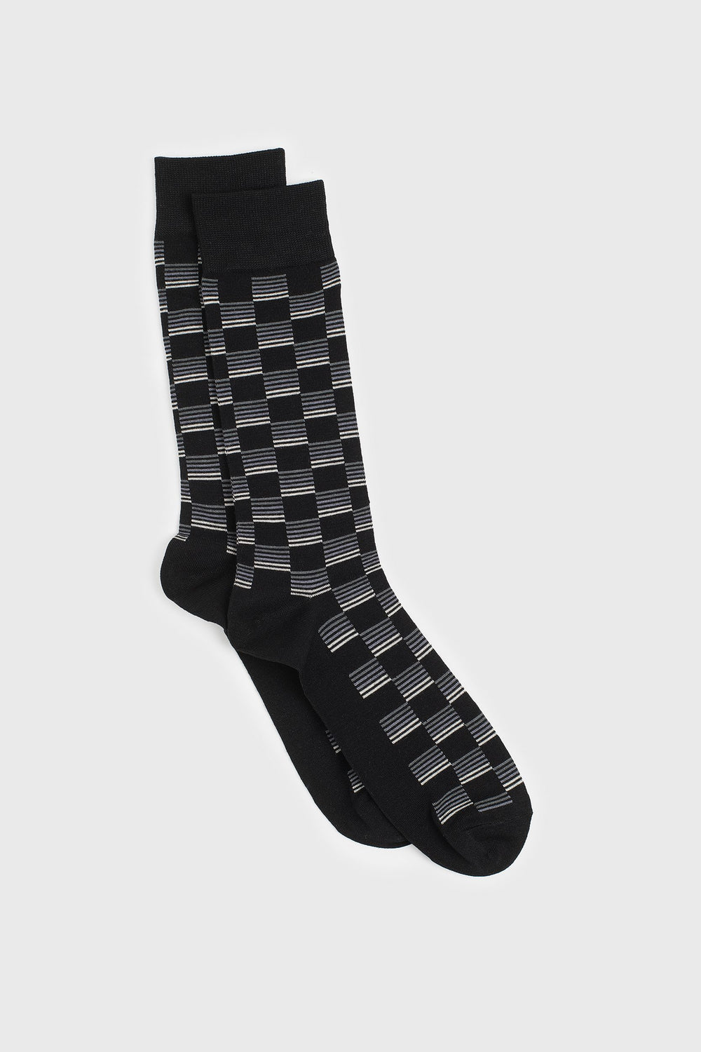 Square-pattern socks