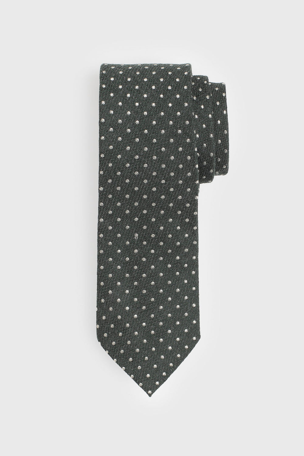 Polka dot jacquard tie