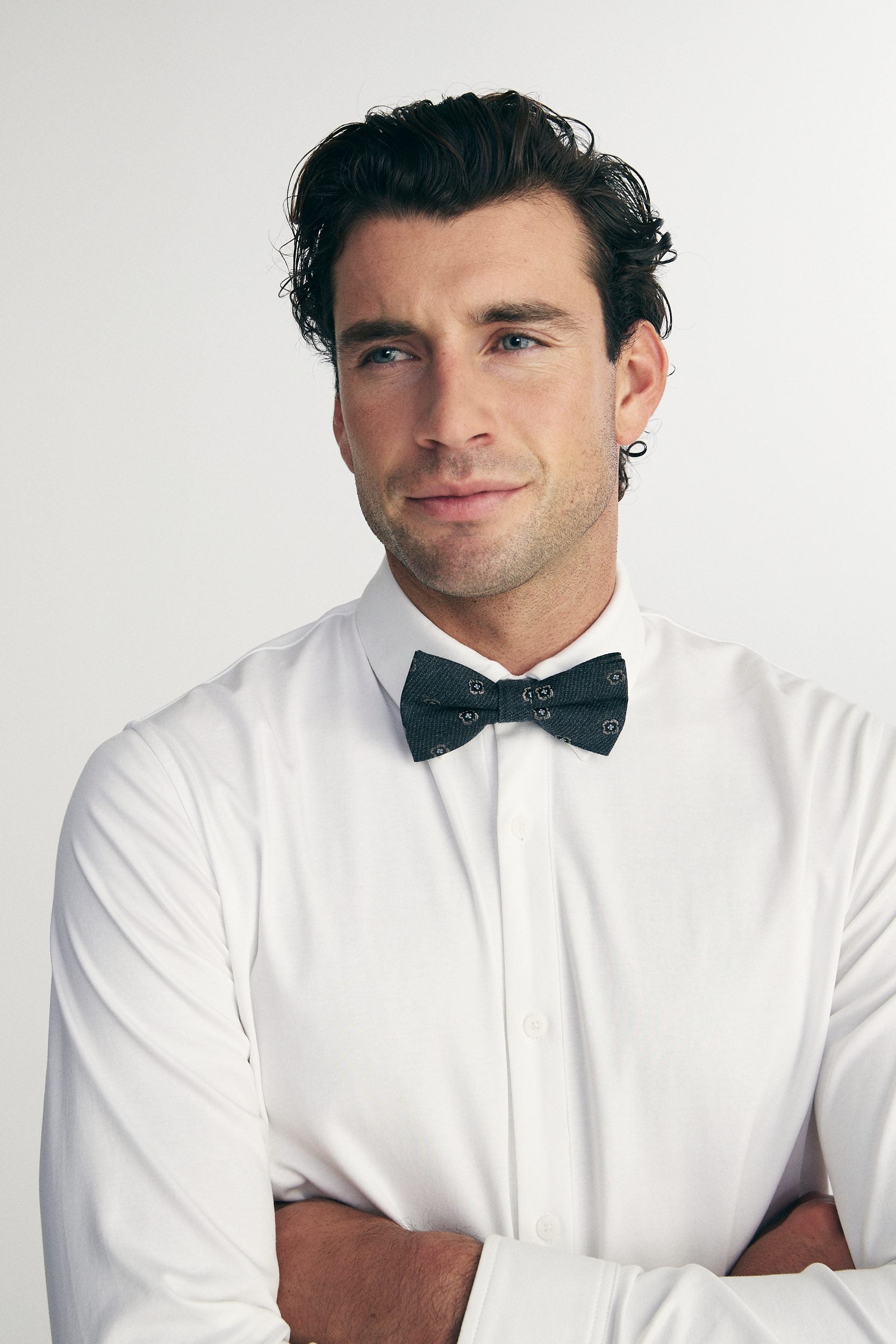 Floral jacquard bowtie