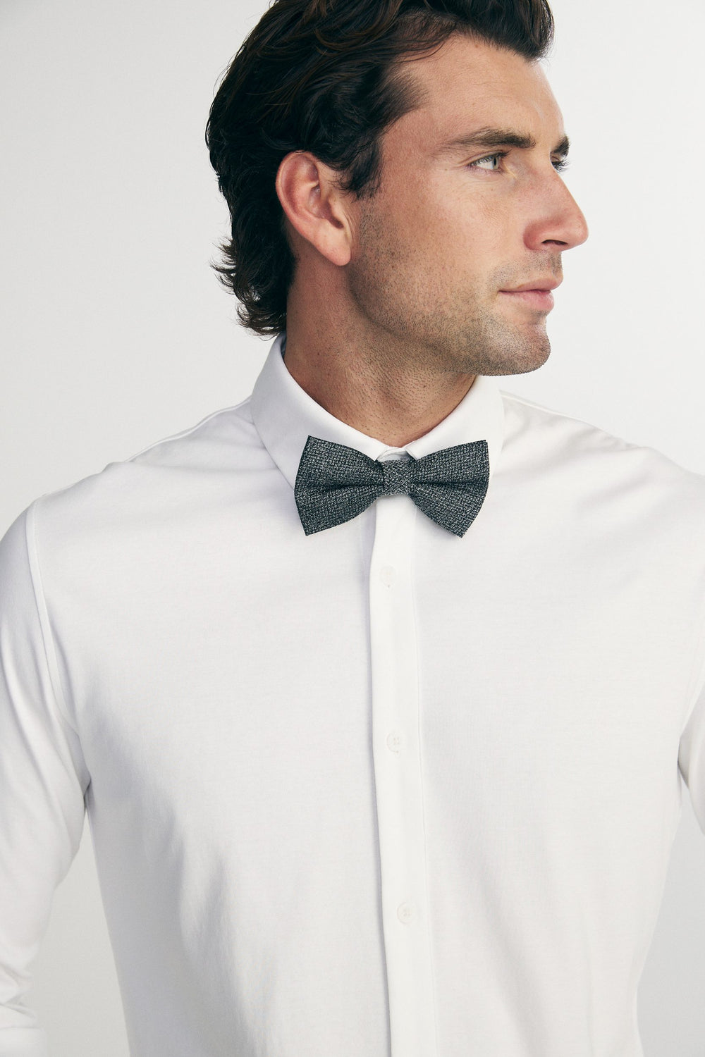 Two-tone grey bowtie