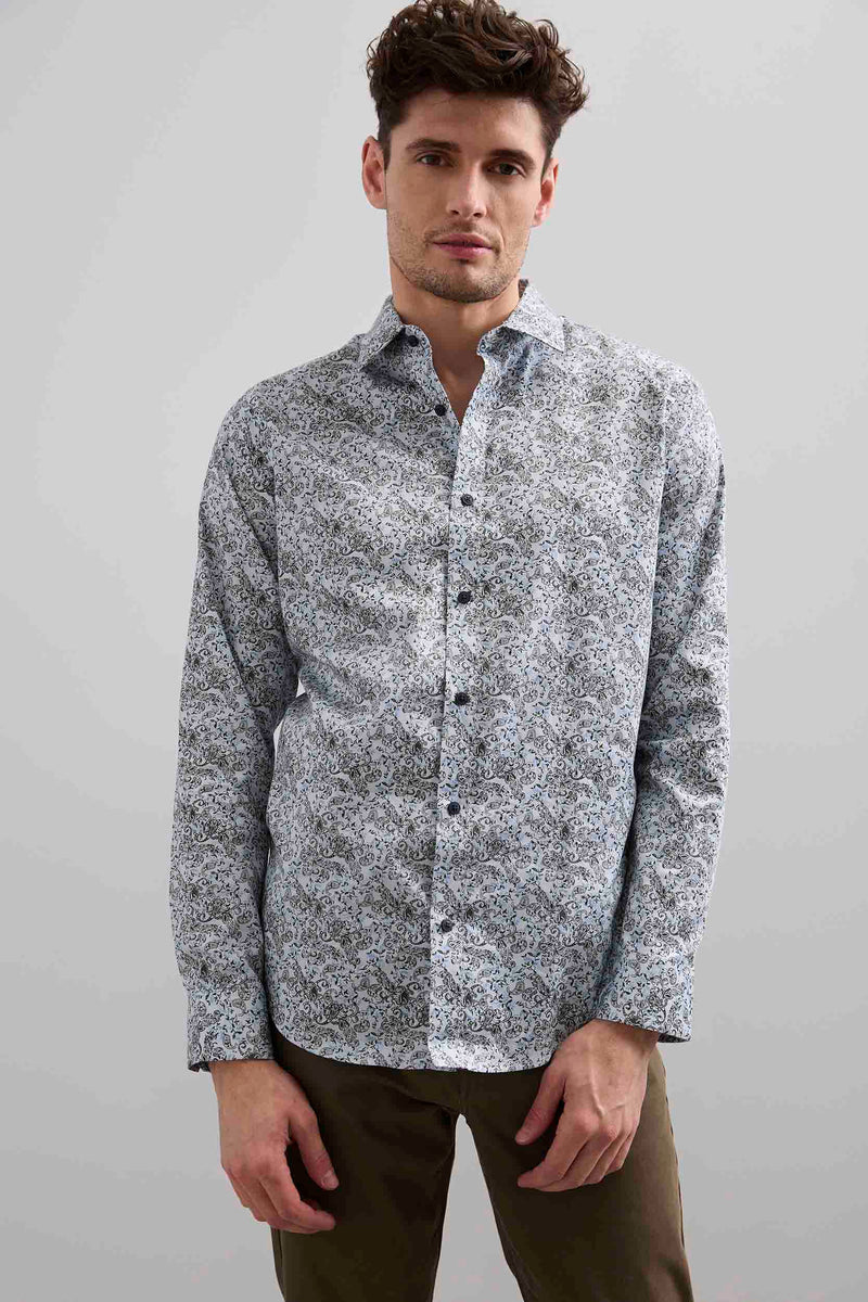 Printed fitted shirt