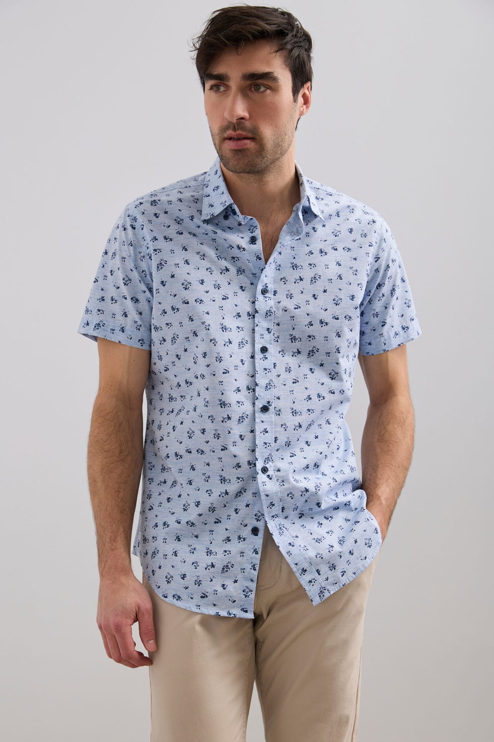 Printed fitted shirt
