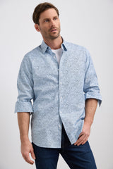 Printed paisley fitted shirt