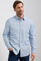 Printed paisley fitted shirt