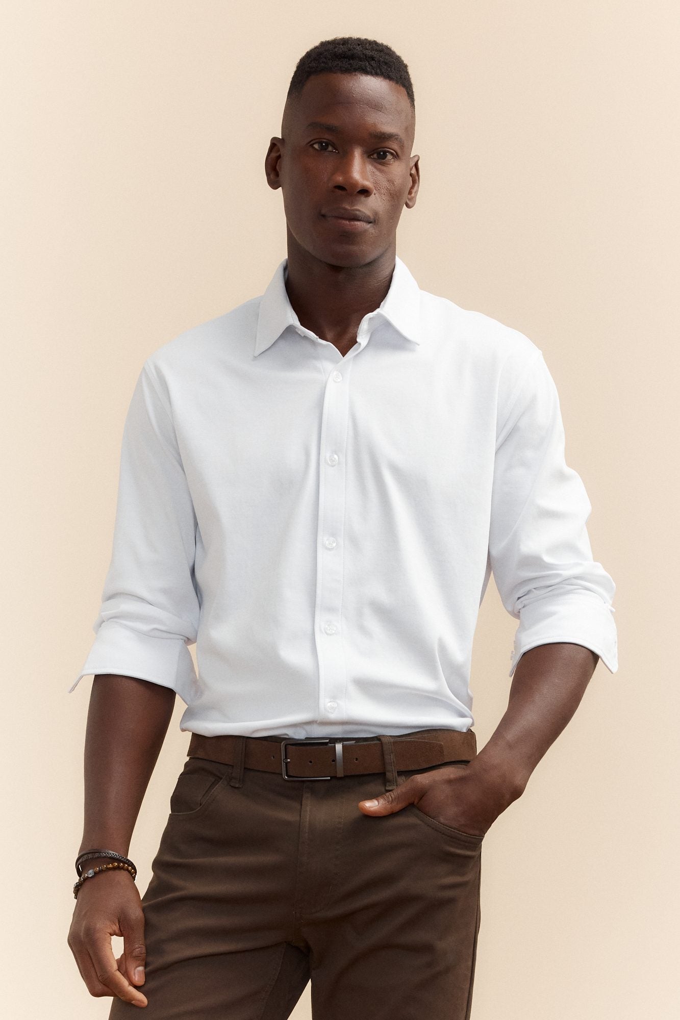 Mercerized cotton jersey shirt