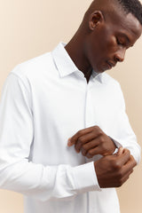 Mercerized cotton jersey shirt