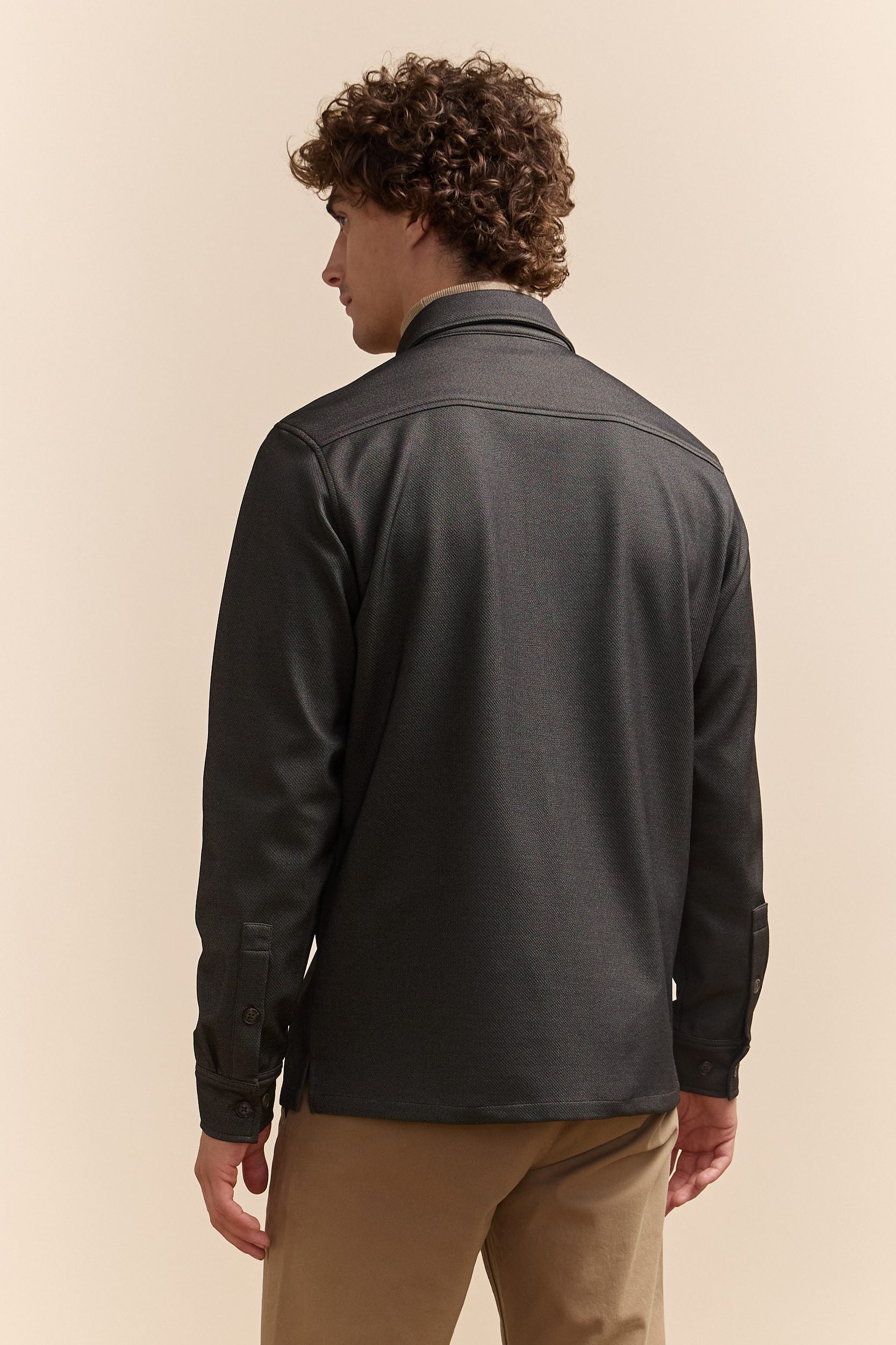 Comfort Fit Long Sleeve Overshirt