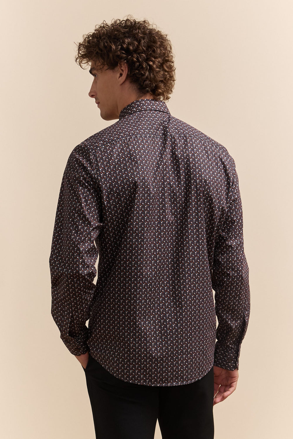 Micro print Fitted shirt