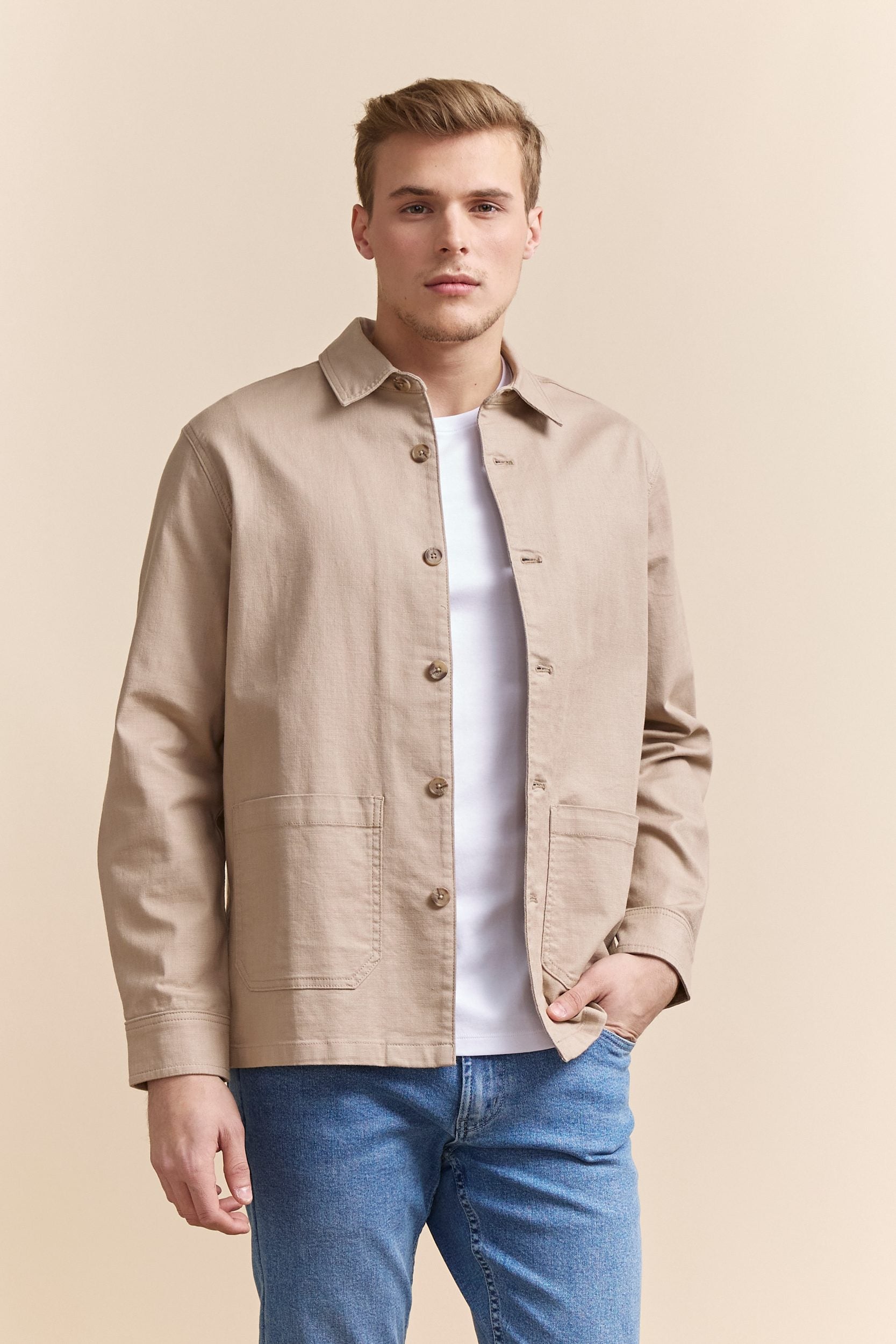 Textured overshirt