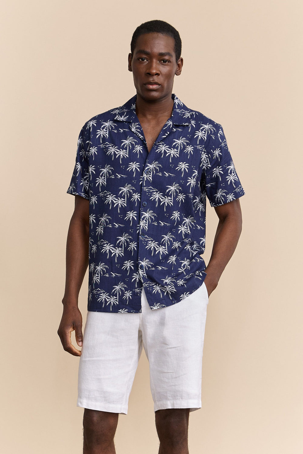 Palm tree print shirt