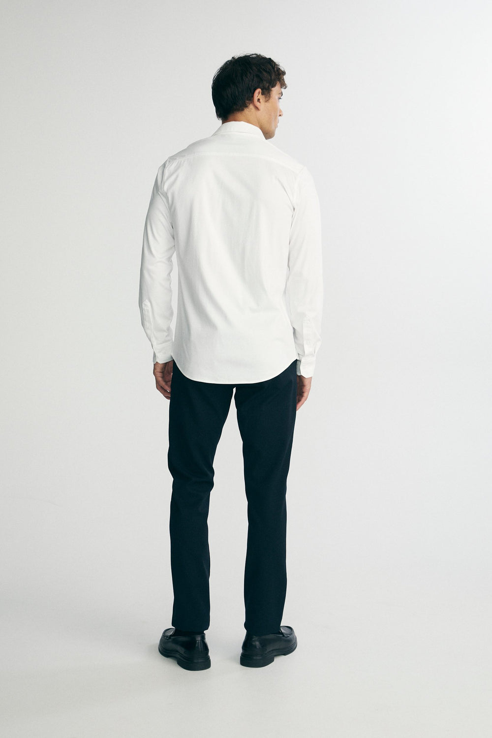 Mercerized cotton Extra-fitted jersey shirt