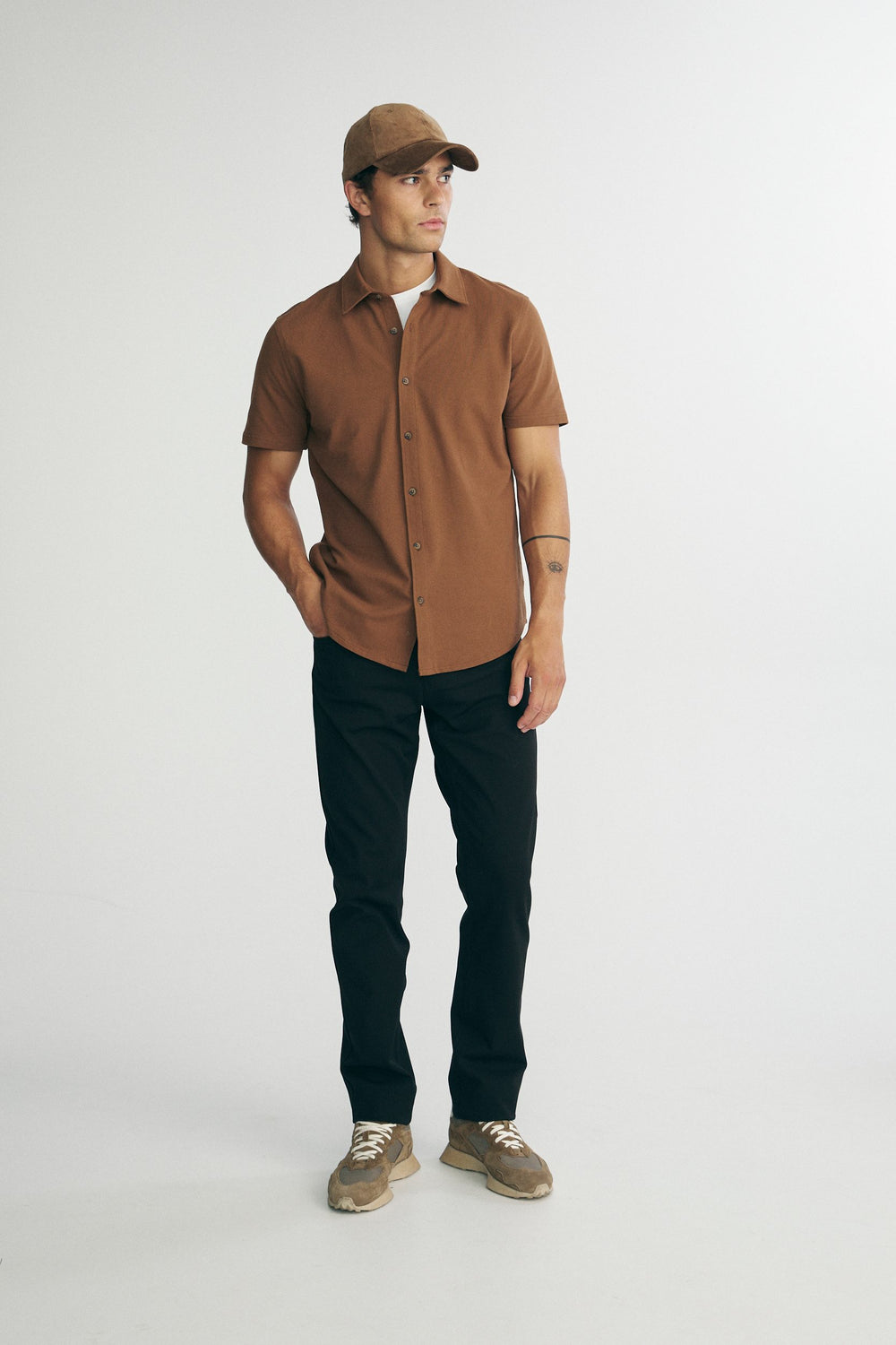 Short sleeves piqué shirt