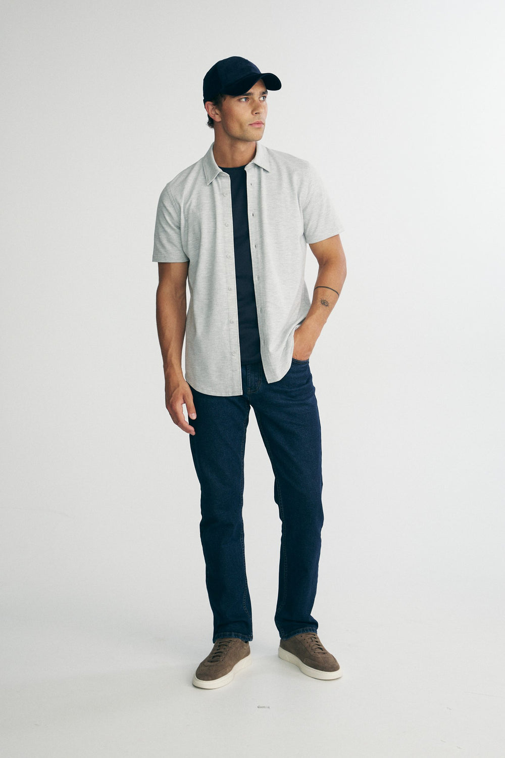 Short sleeves piqué shirt