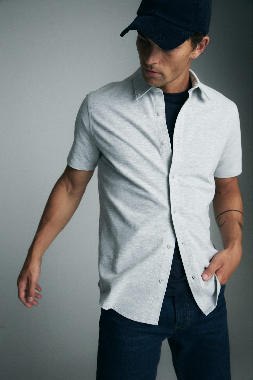 Short sleeves piqué shirt