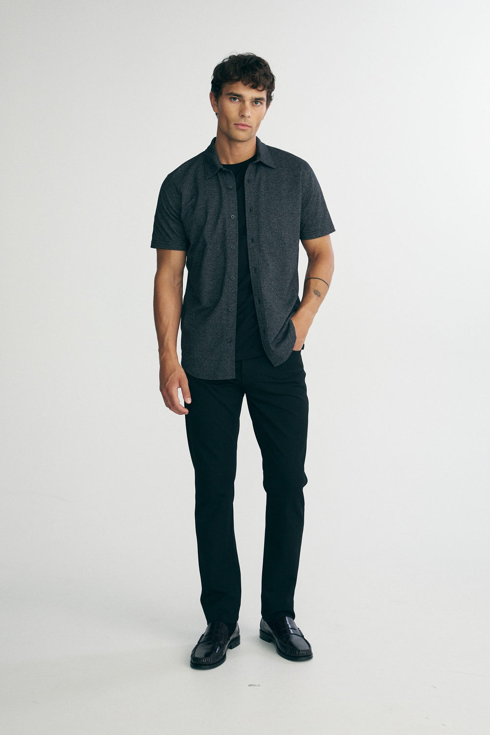 Short sleeves piqué shirt