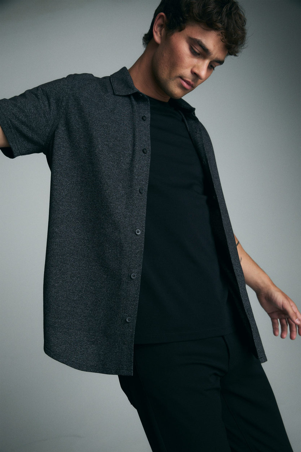 Short sleeves piqué shirt