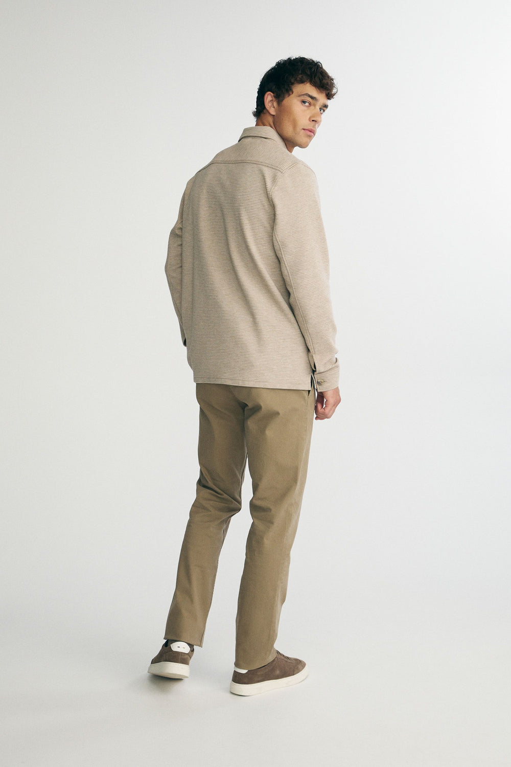 Ottoman knit overshirt