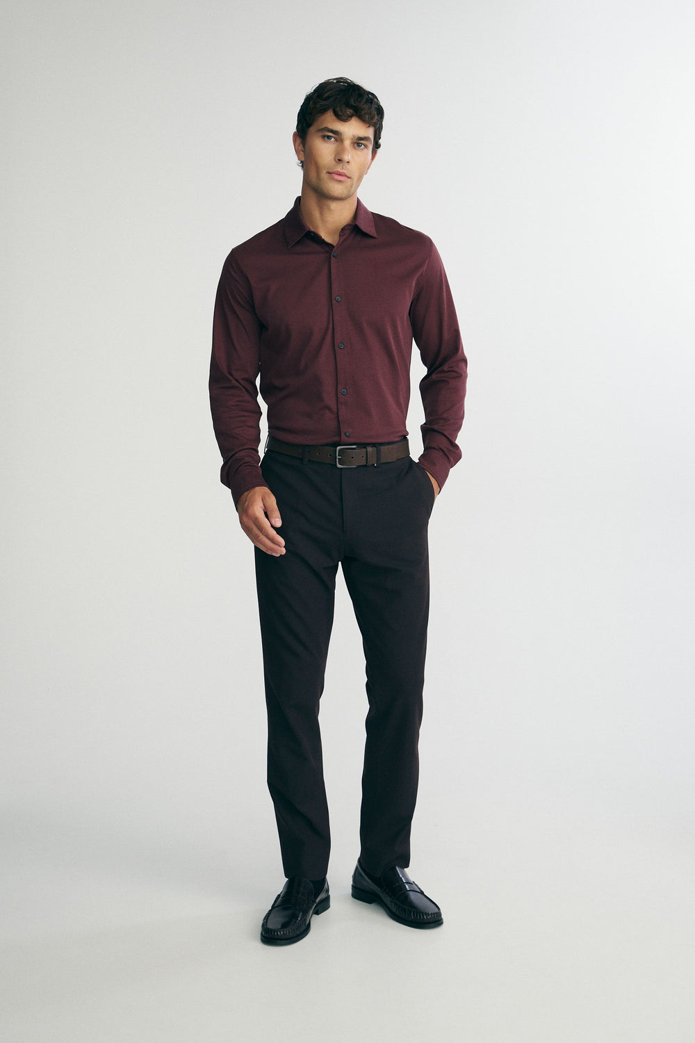 Mercerized cotton shirt