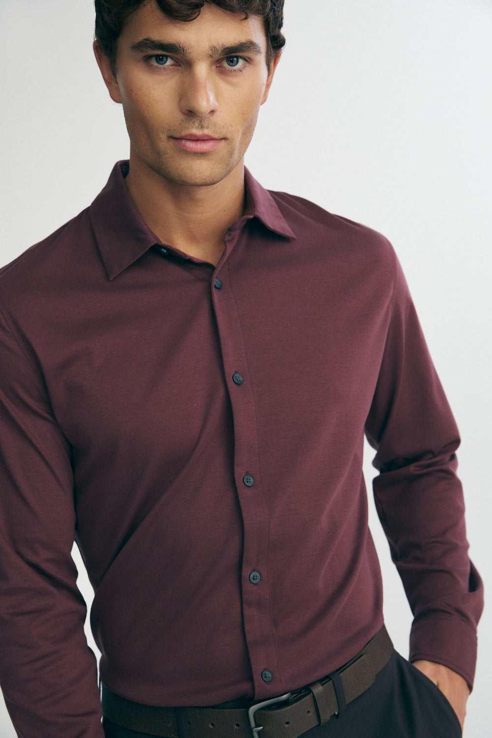 Mercerized cotton shirt