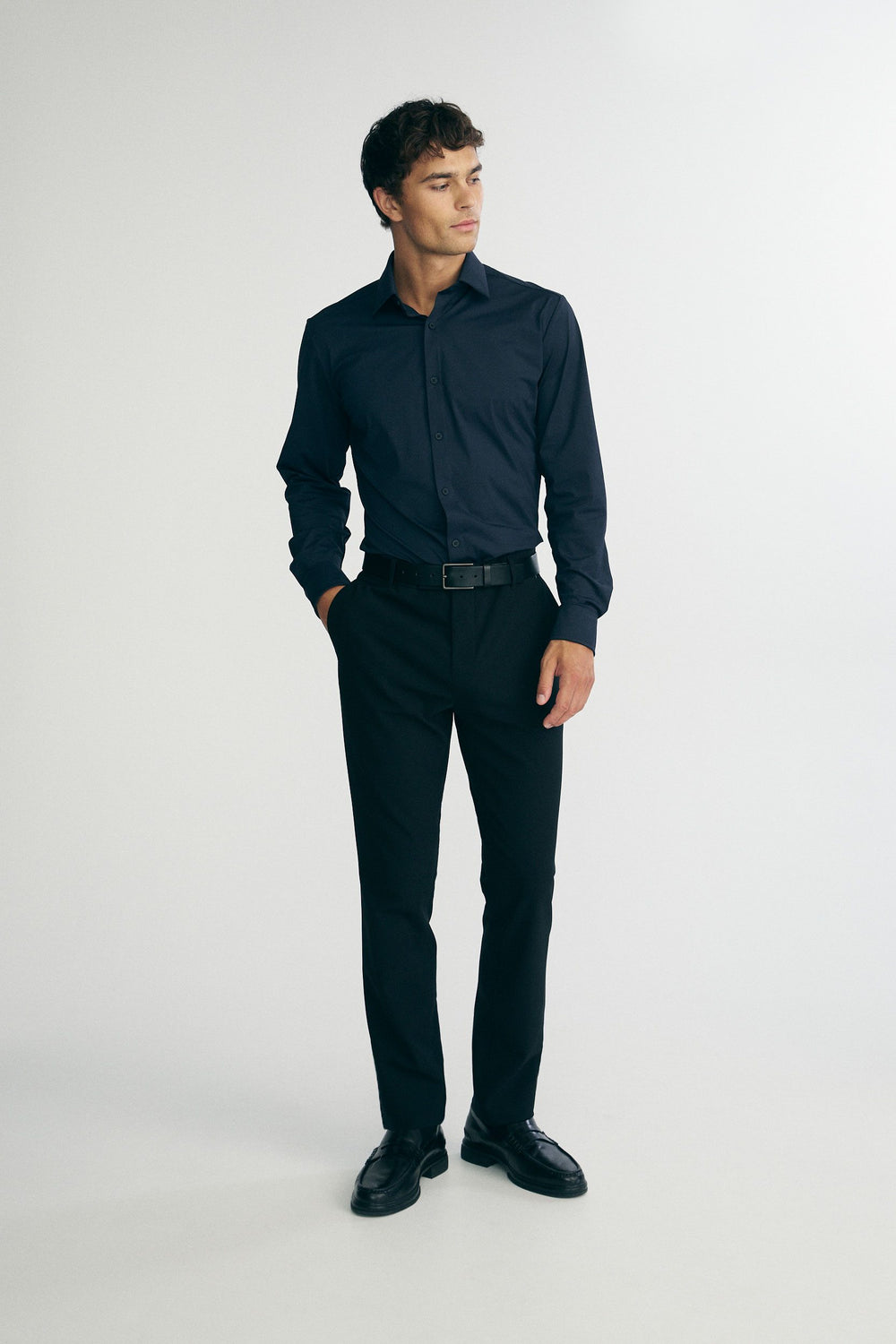 Stretch jersey shirt