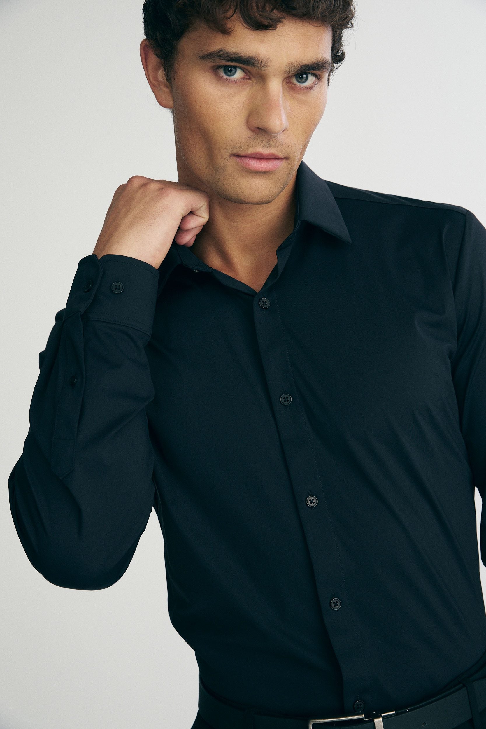 Stretch jersey shirt