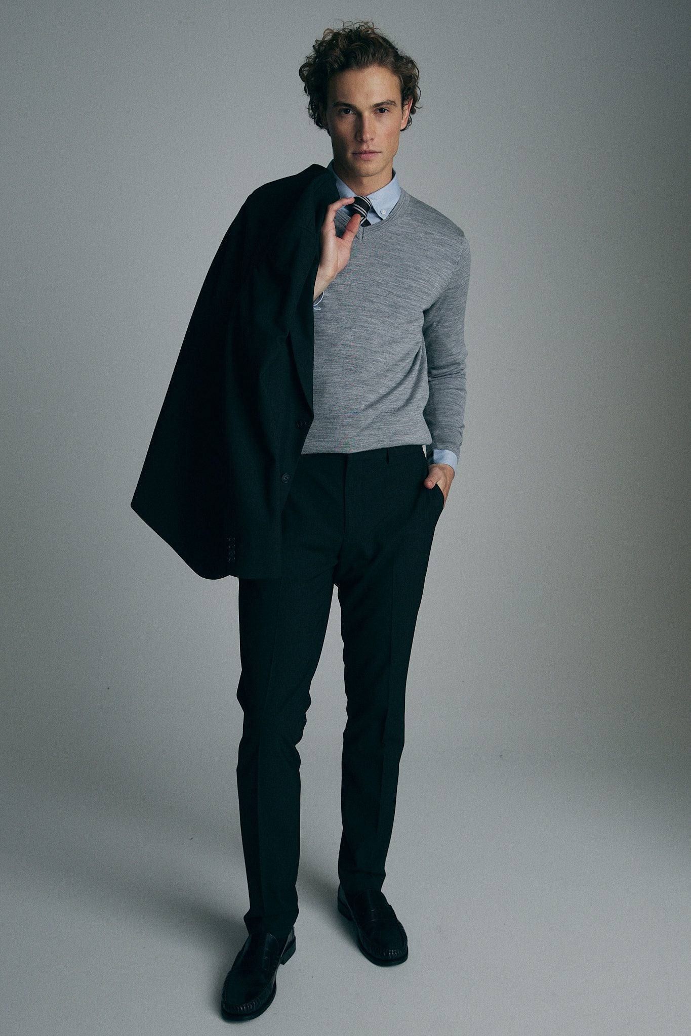 Semi-fitted oxford shirt