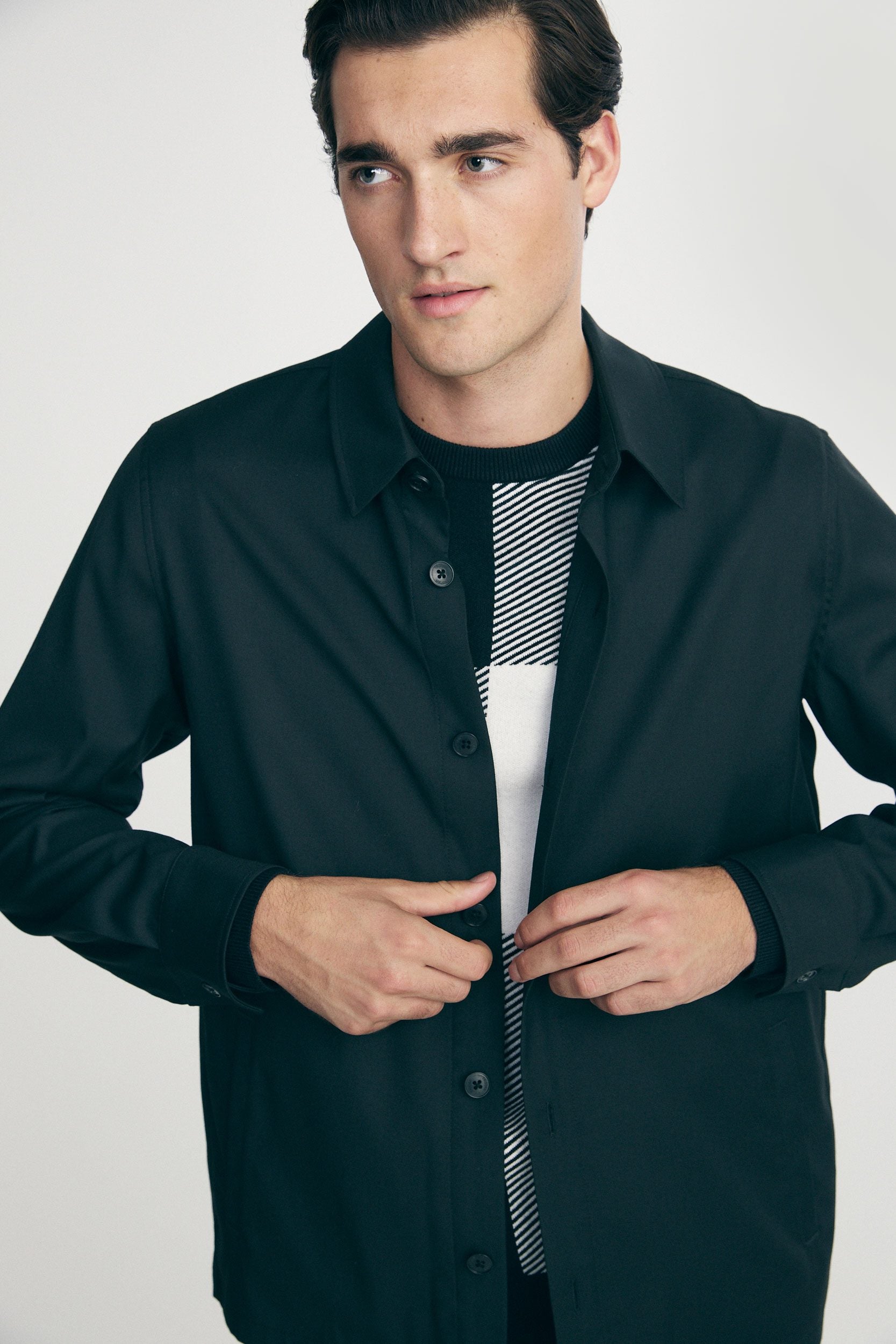 Long-sleeve overshirt