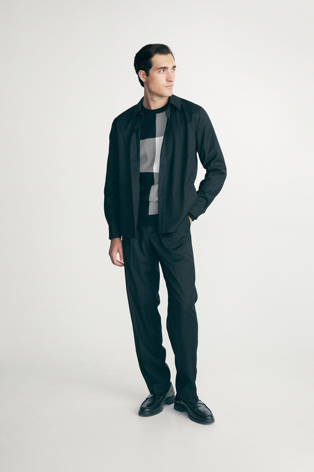 Long-sleeve overshirt