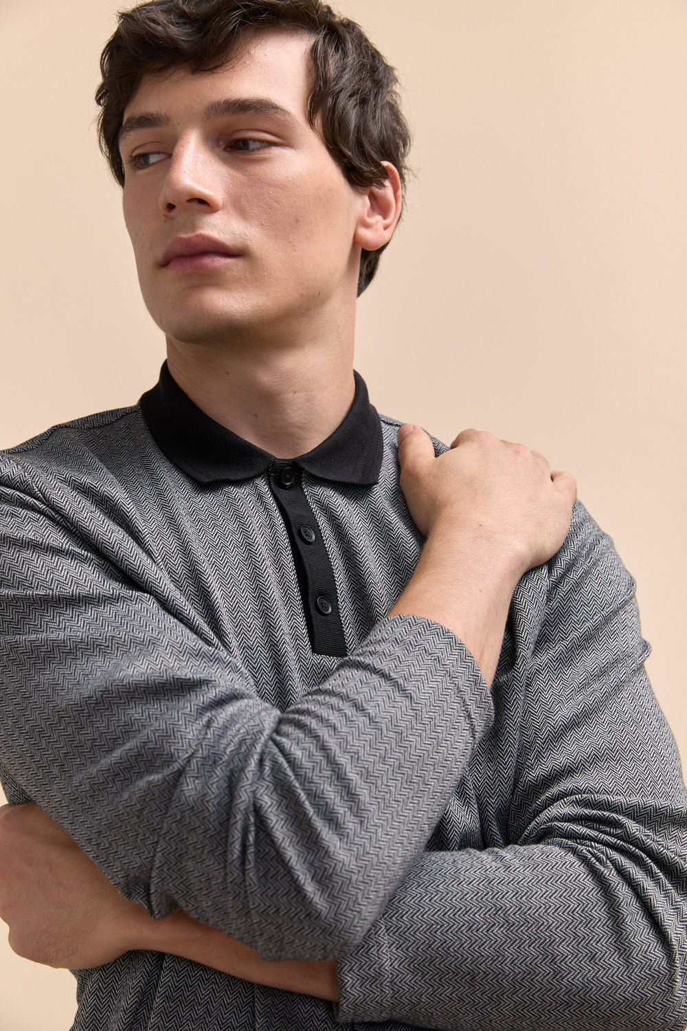 Herringbone polo