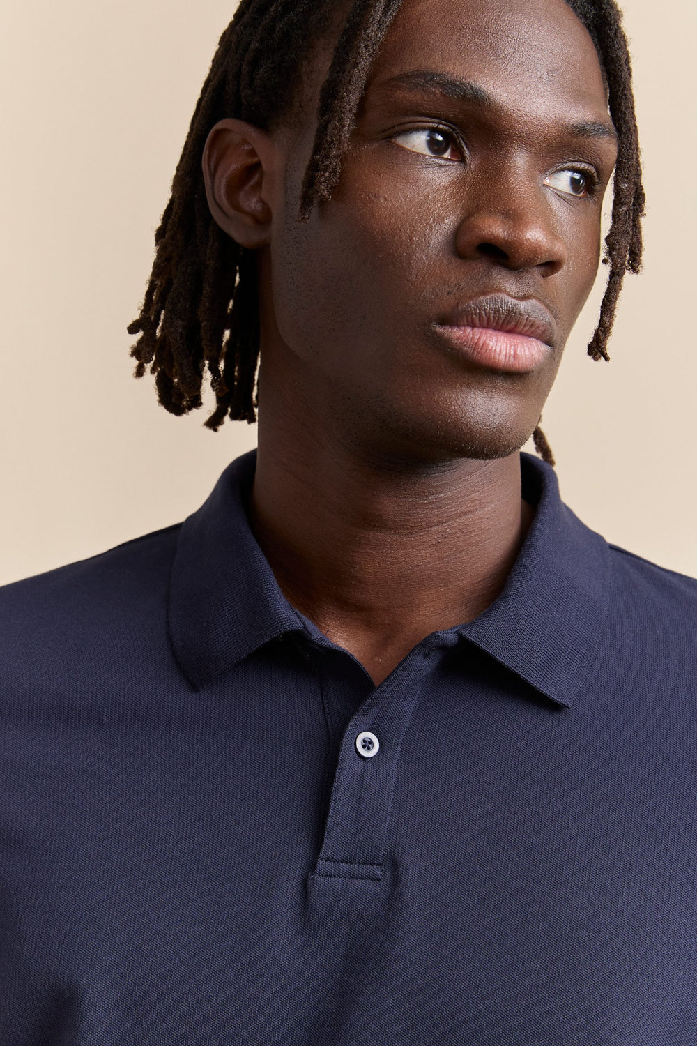 Polo with detail at collar