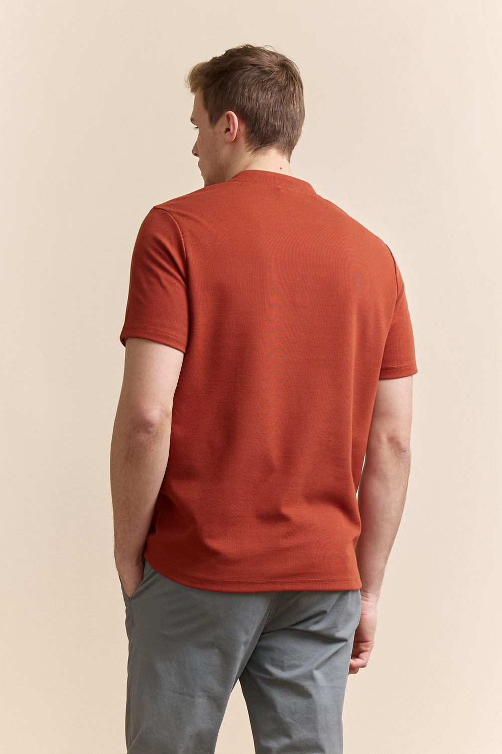 Textured Henley t-shirt