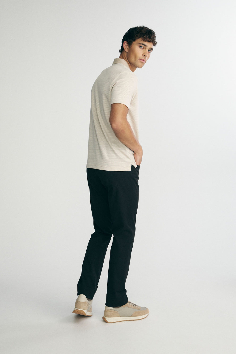 Houndstooth polo