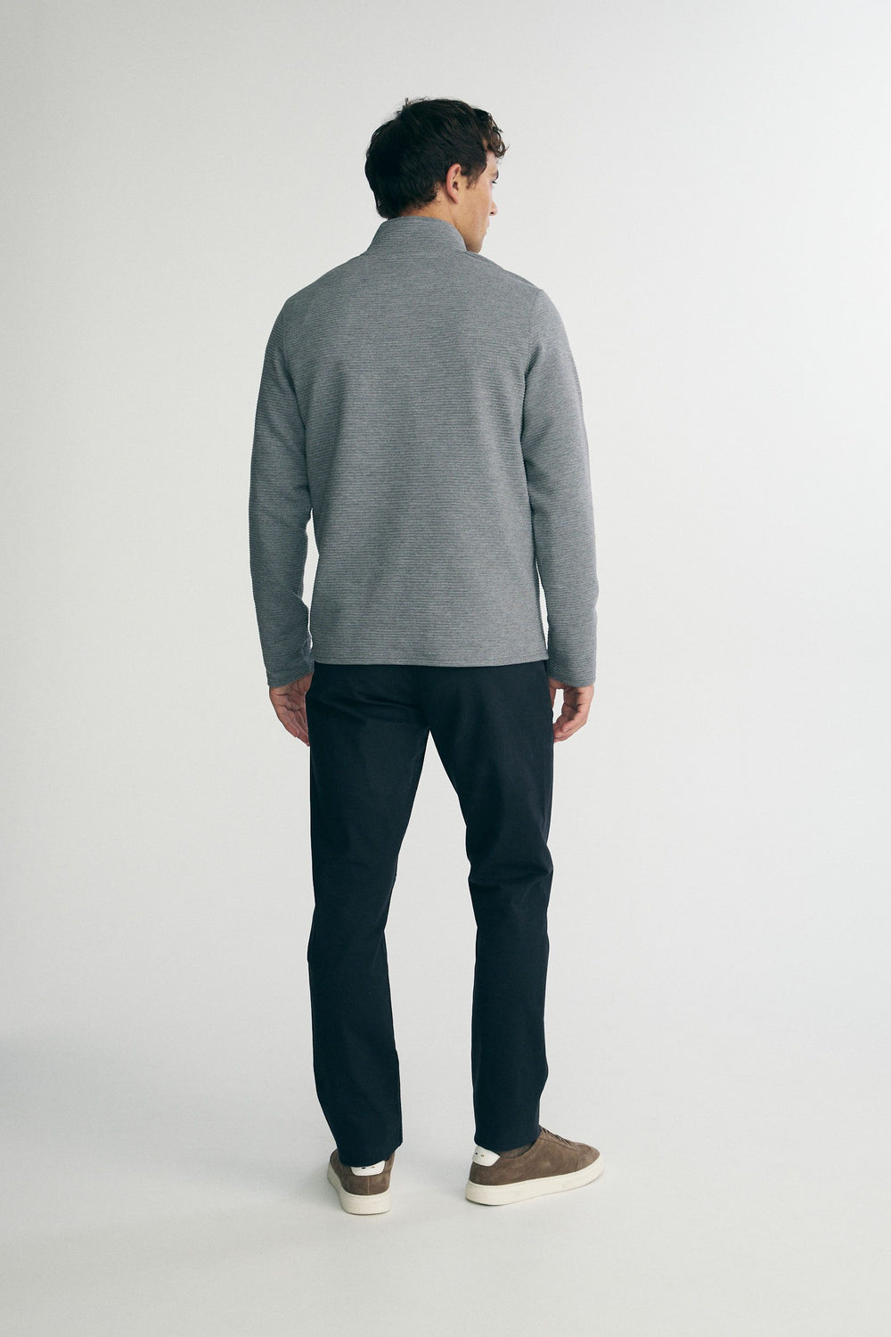 Ottoman half zip sweater