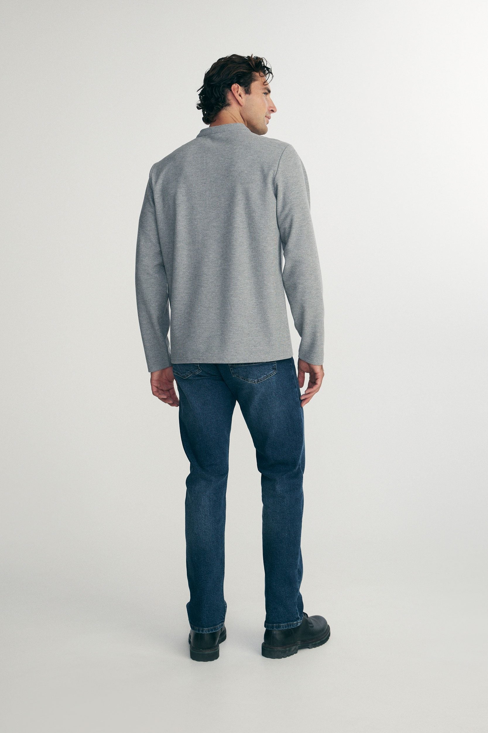 Rib henley t-shirt