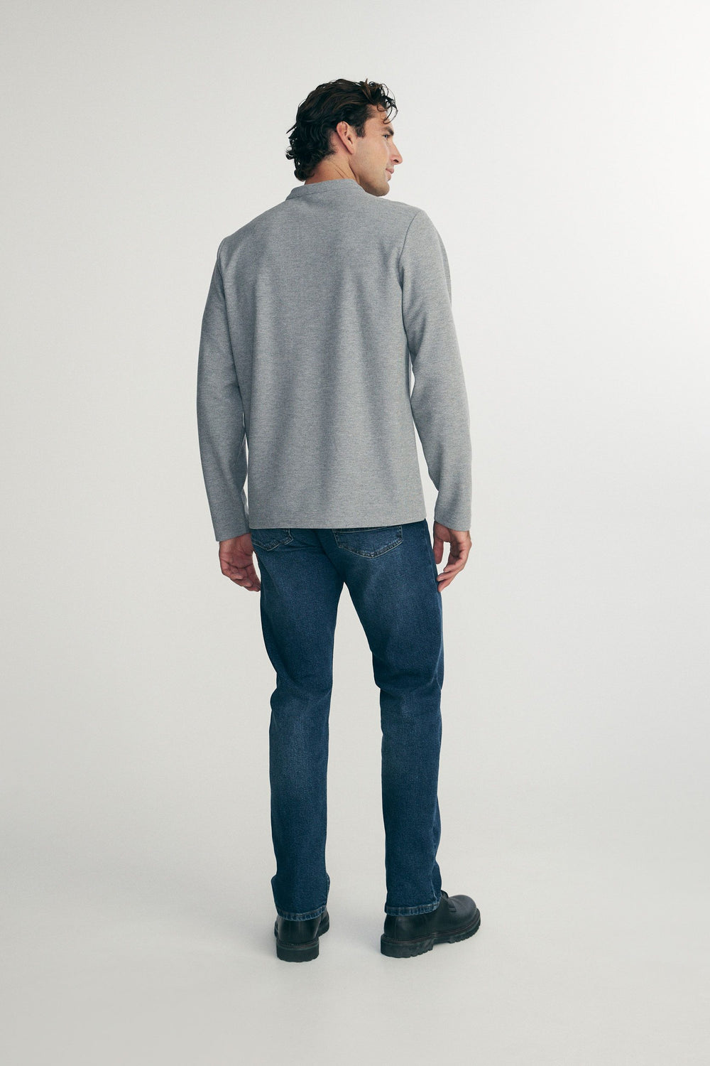 Rib henley t-shirt