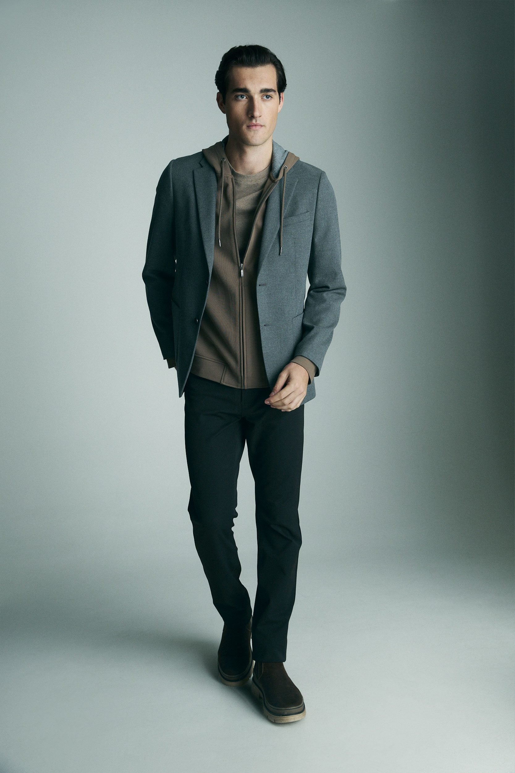 Hooded cardigan