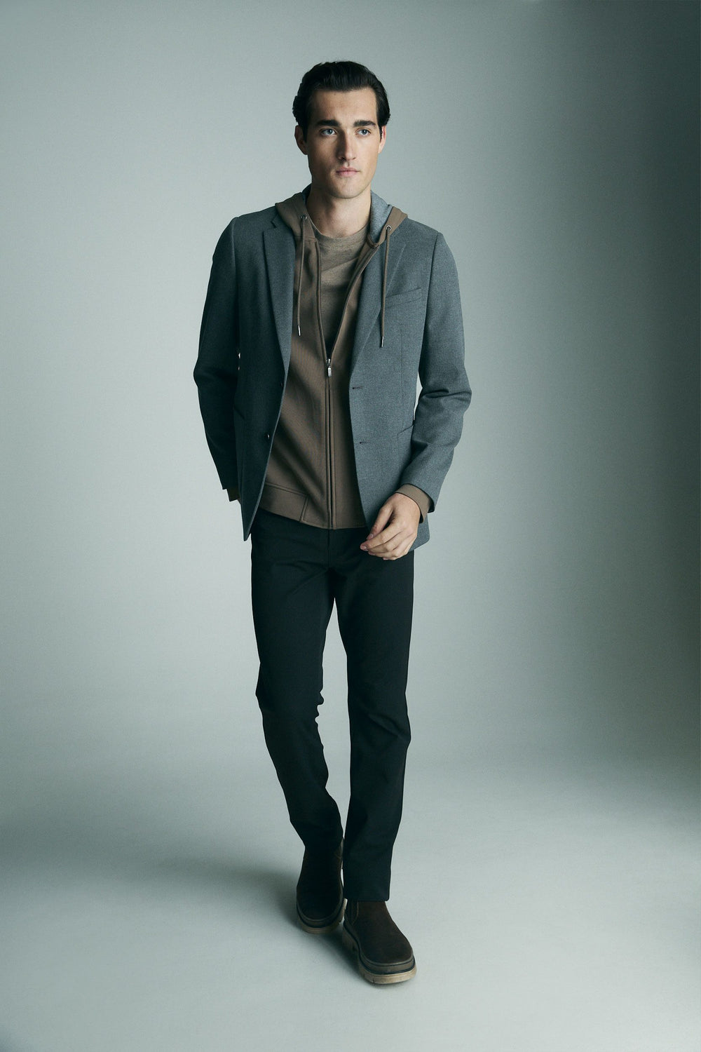 Hooded cardigan