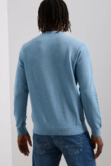 Textured Crew Neck Sweater