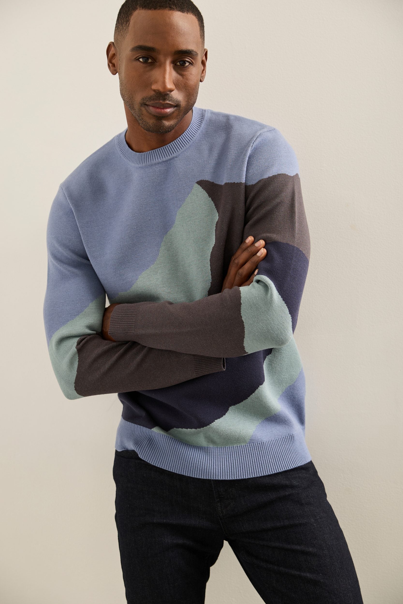 Panorama jacquard sweater