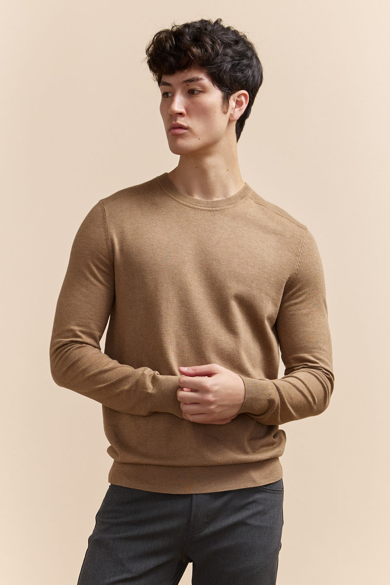 Ottoman details crew neck sweater