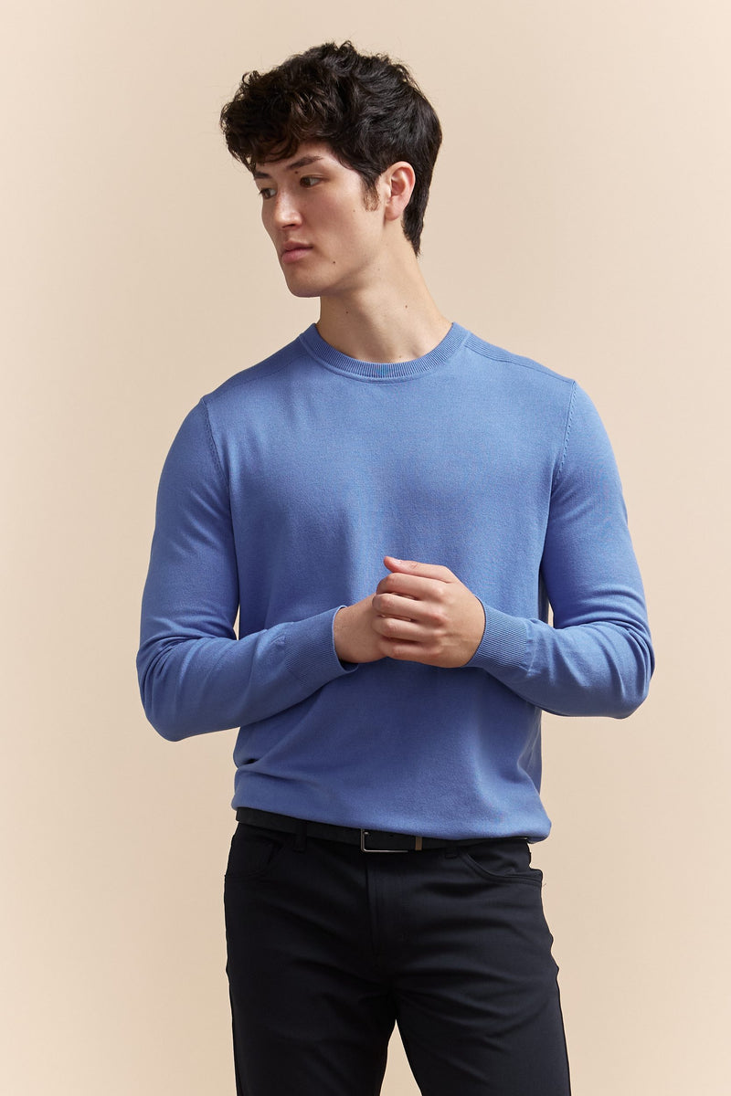 Ottoman details crew neck sweater