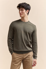 Ottoman details crew neck sweater