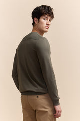 Ottoman details crew neck sweater