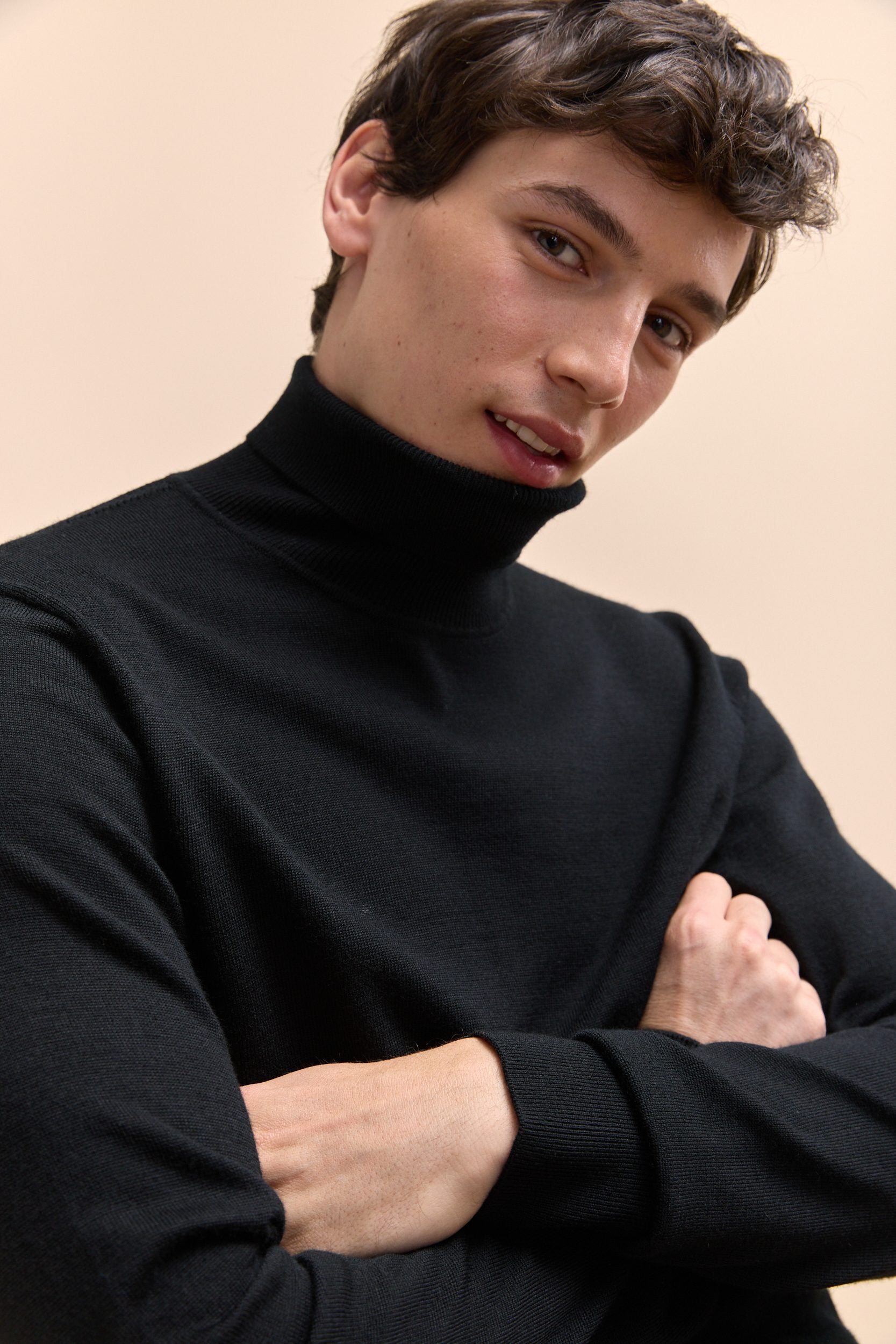 Merino wool turtle neck sweater