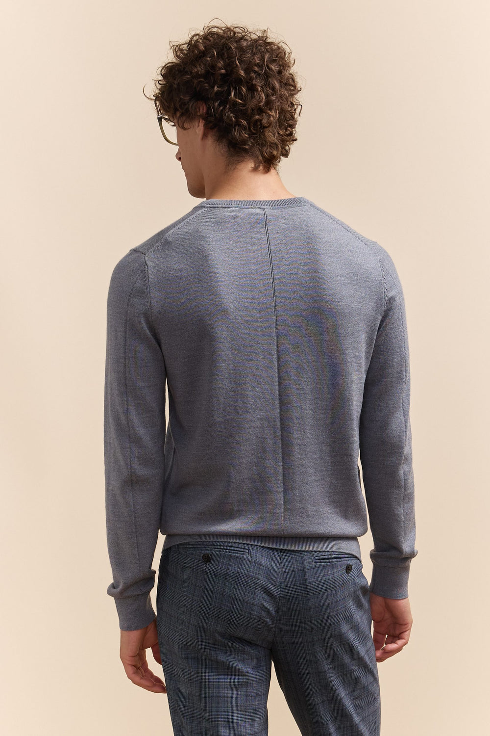 Merino wool V-neck sweater