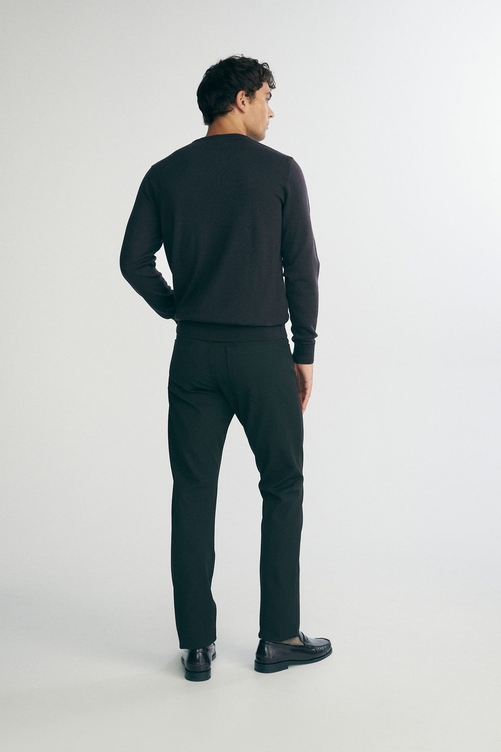 Merino wool crew neck sweater