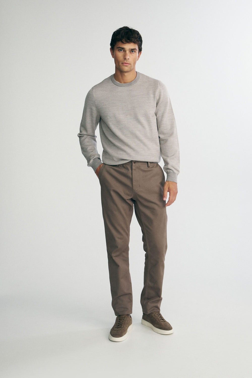 Merino wool  jacquard sweater