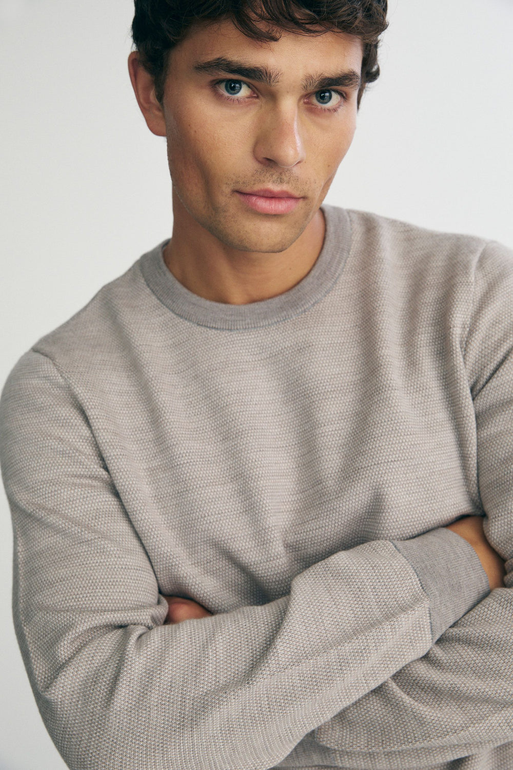 Merino wool  jacquard sweater