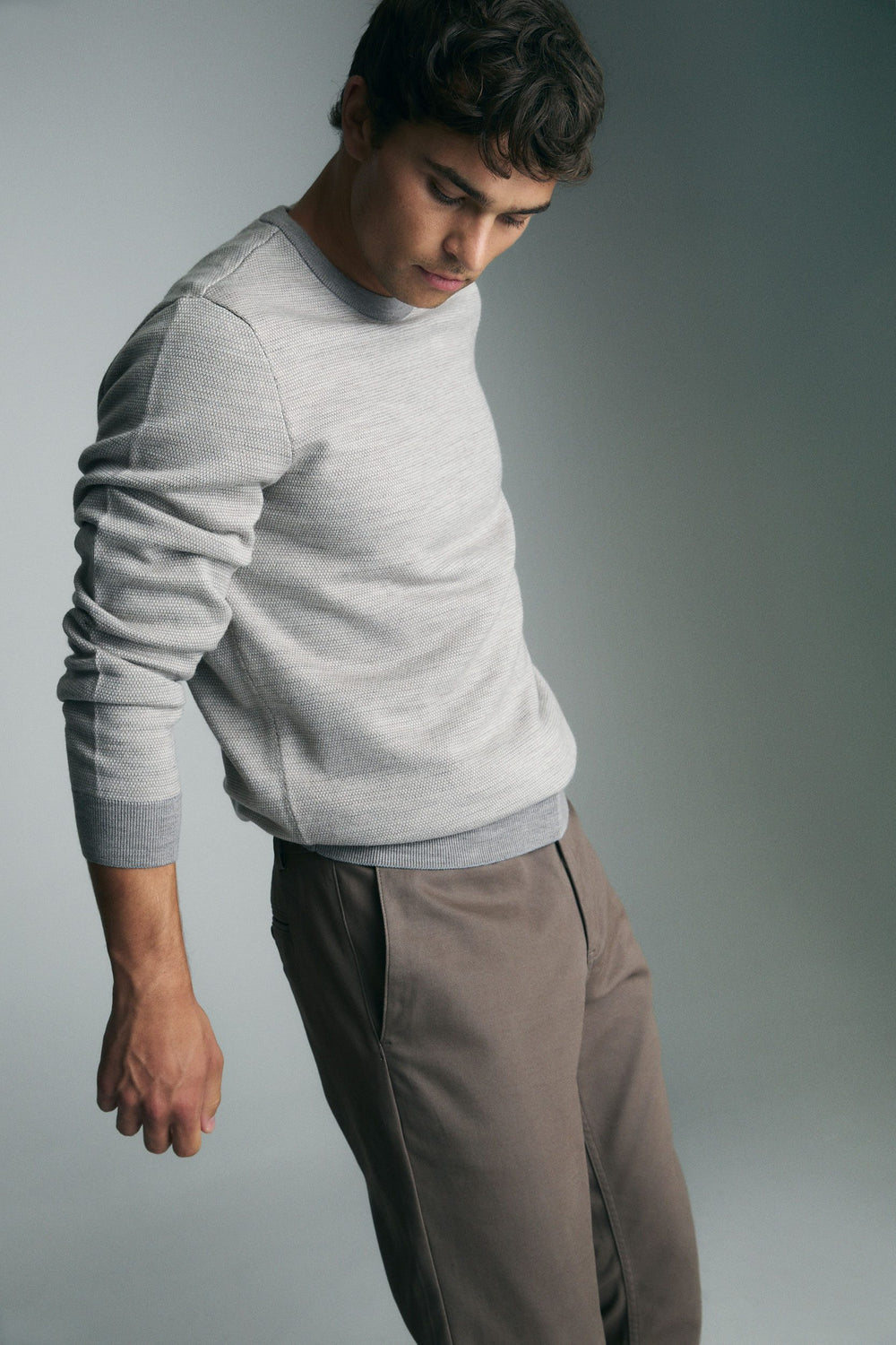 Merino wool  jacquard sweater