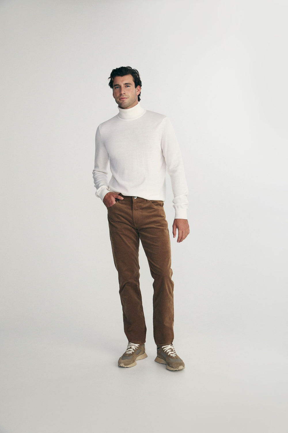 Merino wool turtle neck sweater